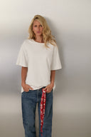 Camiseta Oversized Algodão Egípcio Off White