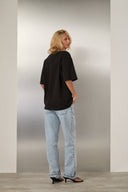 Camiseta Oversized Algodão Egípcio Preta