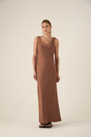 Slip Dress Misha Marrom