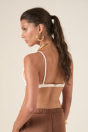 Top Cetim Lia Off-white