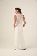 Túnica Organza Lauren Branca