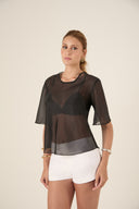 Camiseta Organza Lumi Preta