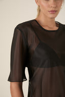 Camiseta Organza Lumi Preta