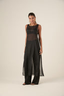 Túnica Organza Lauren Preta