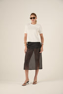 Saia Organza Maitê Preta