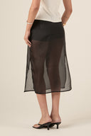 Saia Organza Maitê Preta