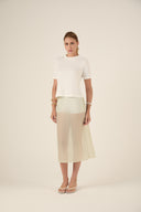 Saia Organza Maitê Verde