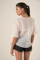 Camiseta Organza Lumi Branca